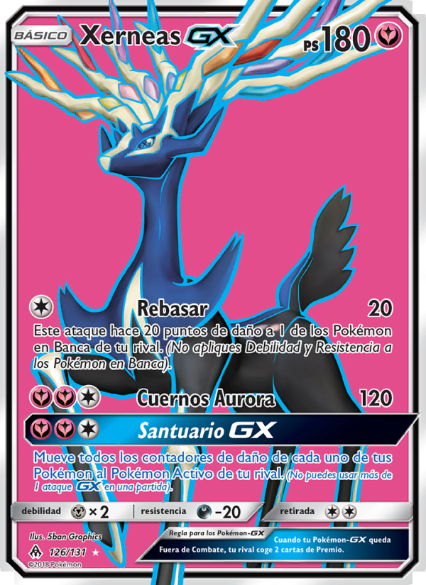 Xerneas GX 126 — Grauen Der Lichtfinsternis (Spanish Pokémon TCG card)