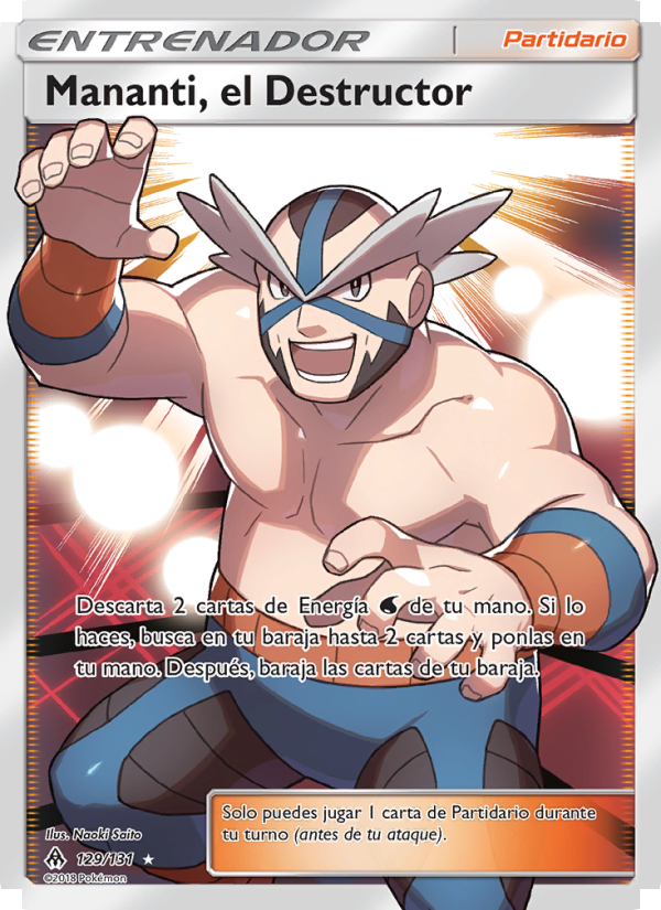 Mananti, el Destructor 129 — Grauen Der Lichtfinsternis (Spanish Pokémon TCG card)