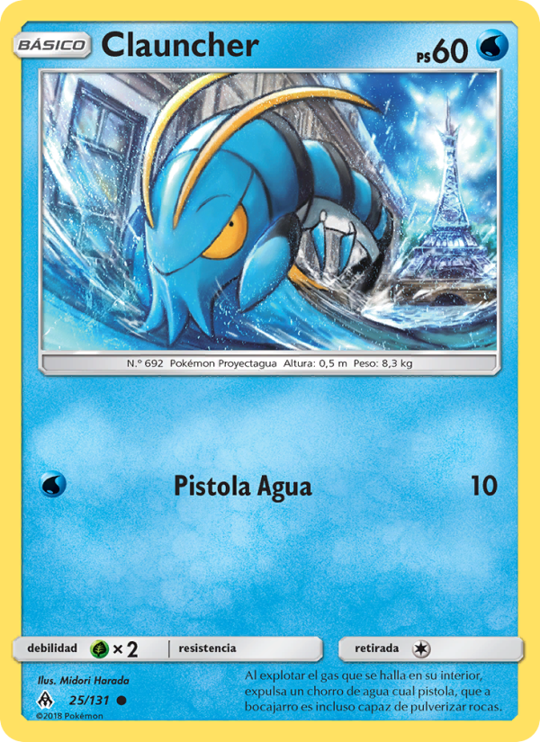 Clauncher 25 — Grauen Der Lichtfinsternis (Spanish Pokémon TCG card)