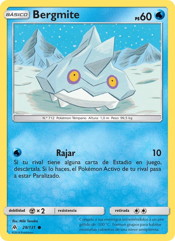 Bergmite 29 — Grauen Der Lichtfinsternis (Spanish Pokémon TCG card)