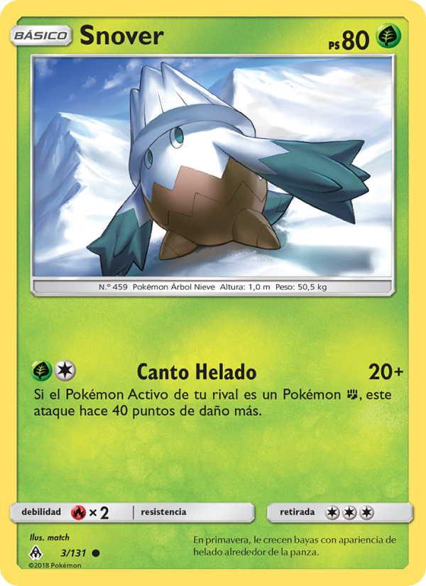 Snover 3 — Grauen Der Lichtfinsternis (Spanish Pokémon TCG card)
