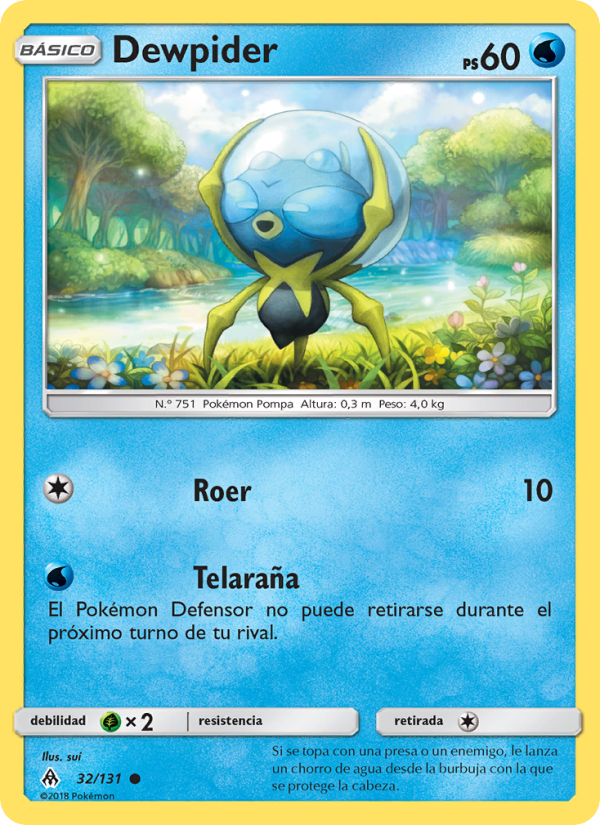 Dewpider 32 — Grauen Der Lichtfinsternis (Spanish Pokémon TCG card)