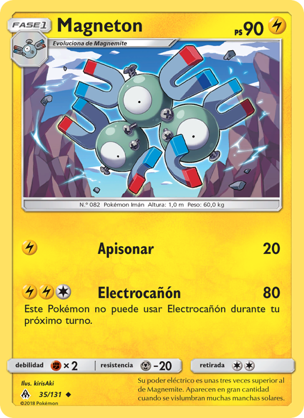 Magneton 35 — Grauen Der Lichtfinsternis (Spanish Pokémon TCG card)