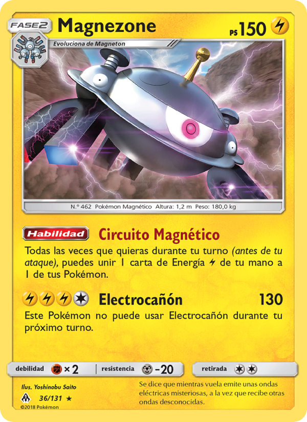Magnezone 36 — Grauen Der Lichtfinsternis (Spanish Pokémon TCG card)