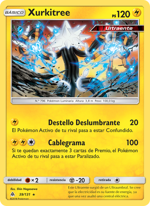 Xurkitree 39 — Grauen Der Lichtfinsternis (Spanish Pokémon TCG card)