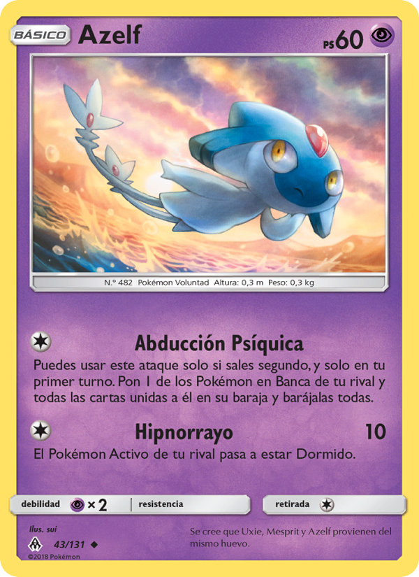 Azelf 43 — Grauen Der Lichtfinsternis (Spanish Pokémon TCG card)