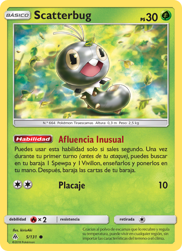 Scatterbug 5 — Grauen Der Lichtfinsternis (Spanish Pokémon TCG card)