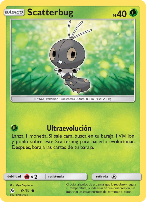 Scatterbug 6 — Grauen Der Lichtfinsternis (Spanish Pokémon TCG card)