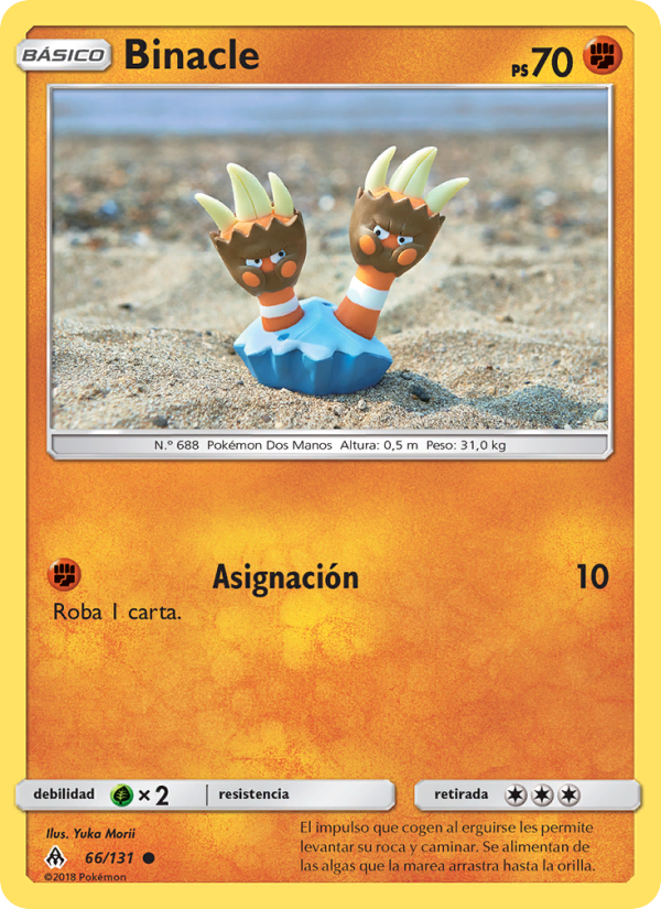 Binacle 66 — Grauen Der Lichtfinsternis (Spanish Pokémon TCG card)