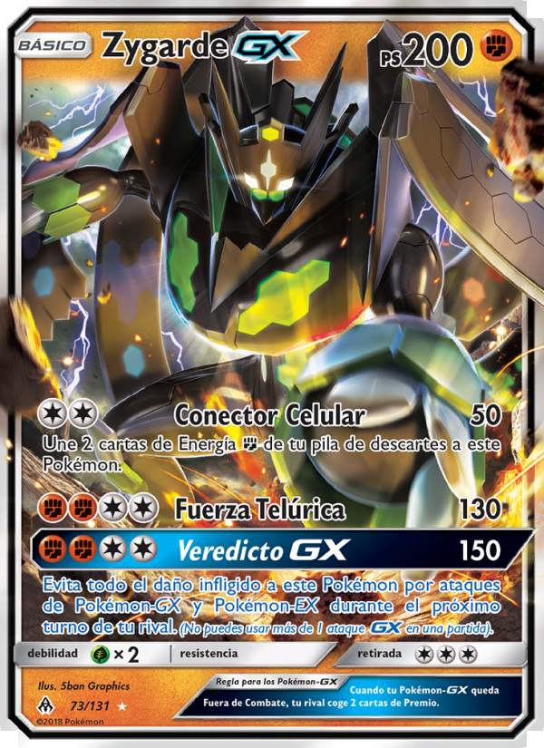 Zygarde GX 73 — Grauen Der Lichtfinsternis (Spanish Pokémon TCG card)