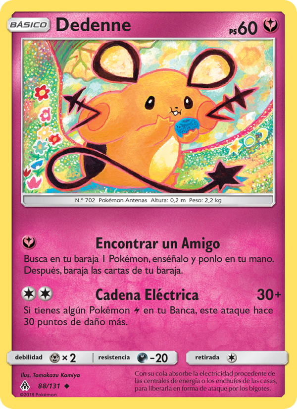 Dedenne 88 — Grauen Der Lichtfinsternis (Spanish Pokémon TCG card)