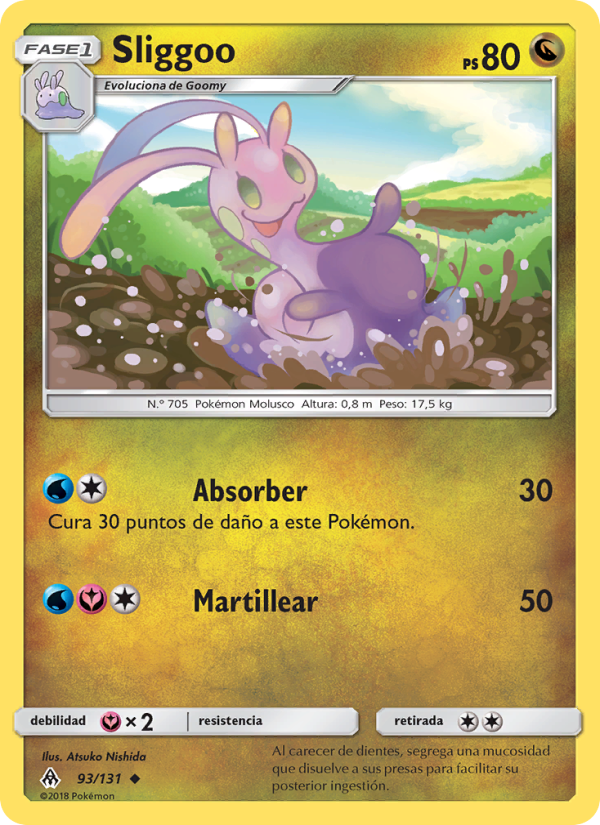 Sliggoo 93 — Grauen Der Lichtfinsternis (Spanish Pokémon TCG card)