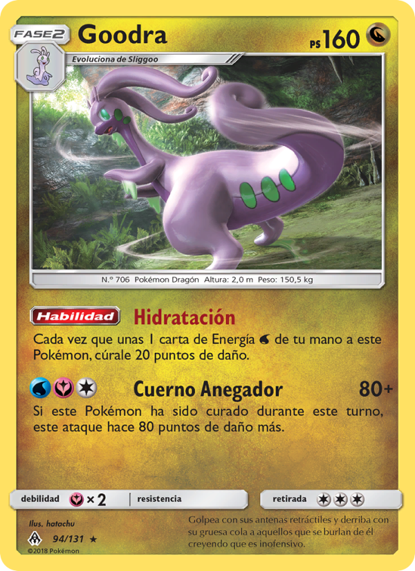 Goodra 94 — Grauen Der Lichtfinsternis (Spanish Pokémon TCG card)