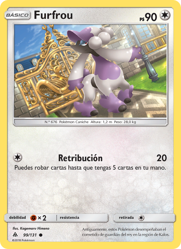 Furfrou 99 — Grauen Der Lichtfinsternis (Spanish Pokémon TCG card)