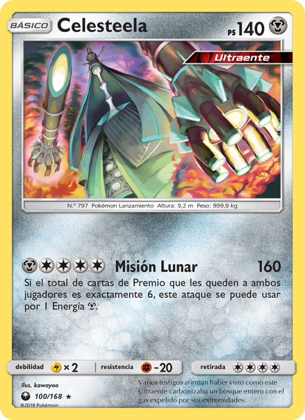 Celesteela 100 — Celestial Storm (Spanish Pokémon TCG card)