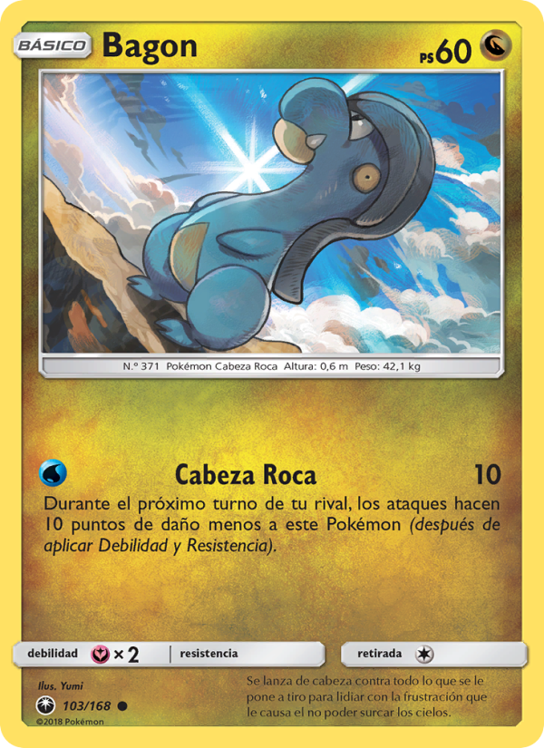 Bagon 103 — Celestial Storm (Spanish Pokémon TCG card)