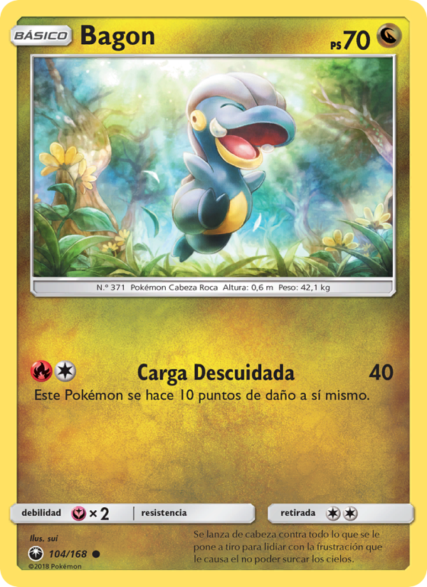 Bagon 104 — Celestial Storm (Spanish Pokémon TCG card)