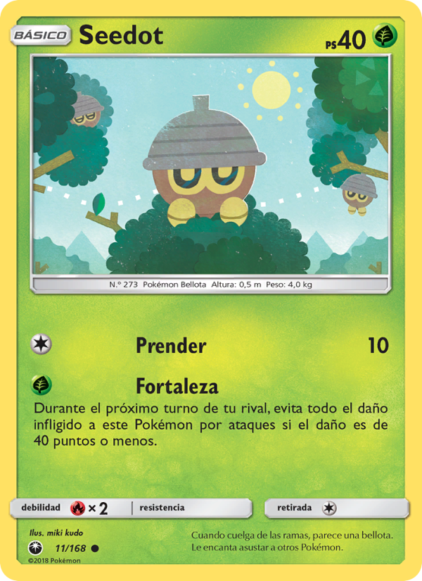 Seedot 11 — Celestial Storm (Spanish Pokémon TCG card)