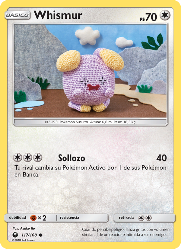 Whismur 117 — Celestial Storm (Spanish Pokémon TCG card)