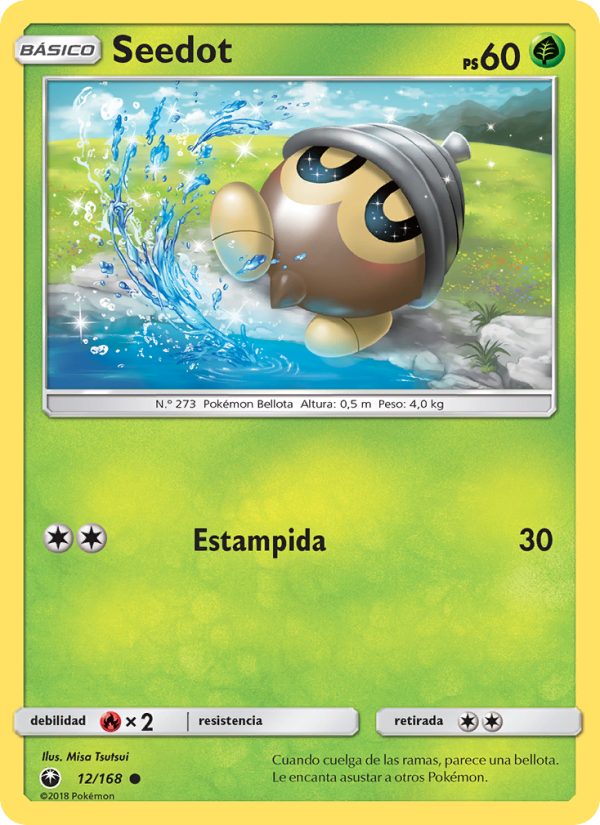 Seedot 12 — Celestial Storm (Spanish Pokémon TCG card)