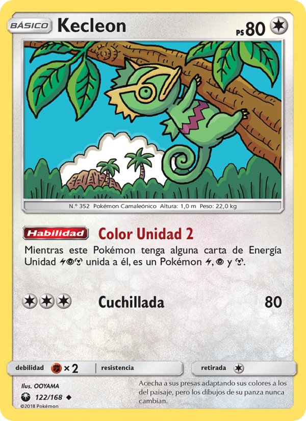 Kecleon 122 — Celestial Storm (Spanish Pokémon TCG card)
