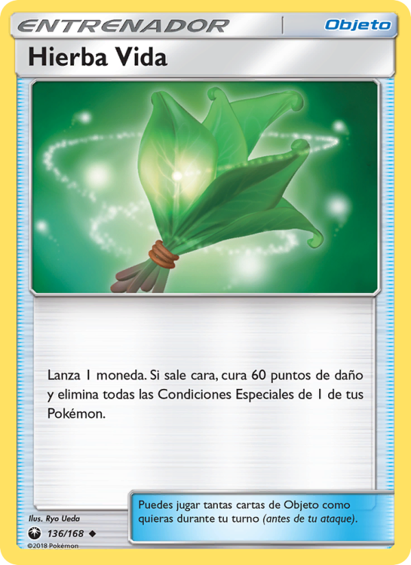 Hierba Vida 136 — Celestial Storm (Spanish Pokémon TCG card)