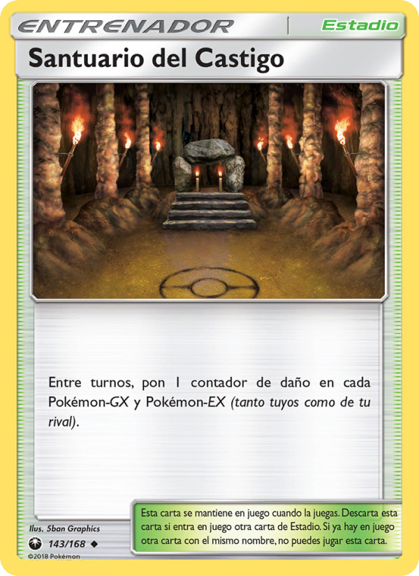 Santuario del Castigo 143 — Celestial Storm (Spanish Pokémon TCG card)