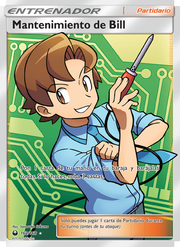 Mantenimiento de Bill 162 — Celestial Storm (Spanish Pokémon TCG card)