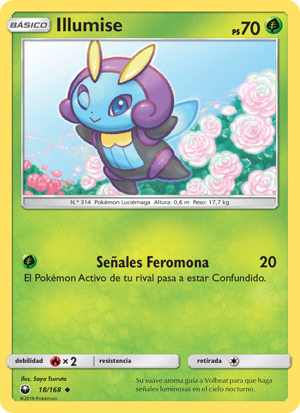 Illumise 18 — Celestial Storm (Spanish Pokémon TCG card)