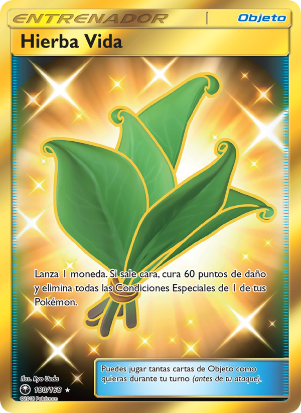 Hierba Vida 180 — Celestial Storm (Spanish Pokémon TCG card)