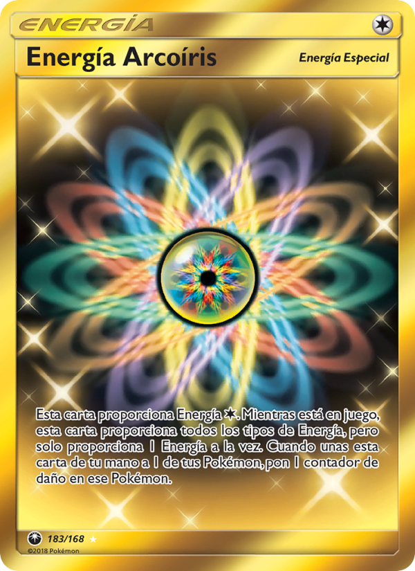 Energía Arcoíris 183 — Celestial Storm (Spanish Pokémon TCG card)