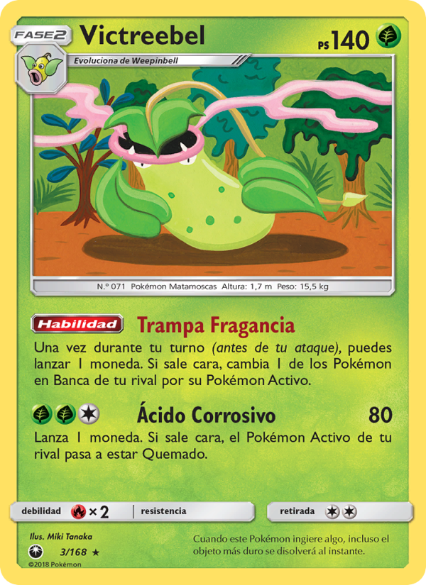 Victreebel 3 — Celestial Storm (Spanish Pokémon TCG card)