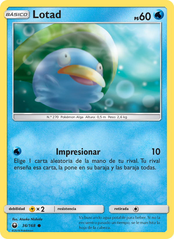 Lotad 36 — Celestial Storm (Spanish Pokémon TCG card)