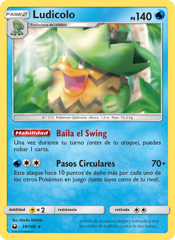 Ludicolo 38 — Celestial Storm (Spanish Pokémon TCG card)
