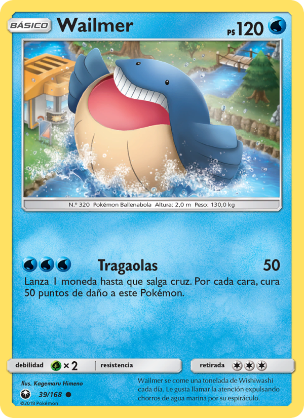 Wailmer 39 — Celestial Storm (Spanish Pokémon TCG card)