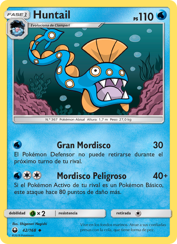 Huntail 42 — Celestial Storm (Spanish Pokémon TCG card)