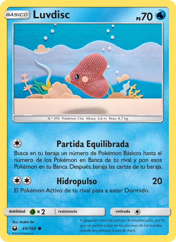 Luvdisc 44 — Celestial Storm (Spanish Pokémon TCG card)