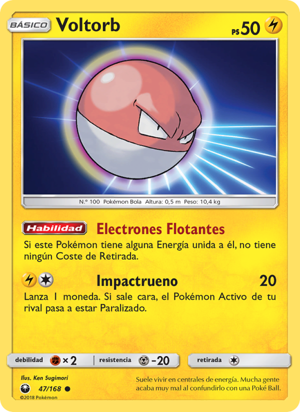 Voltorb 47 — Celestial Storm (Spanish Pokémon TCG card)