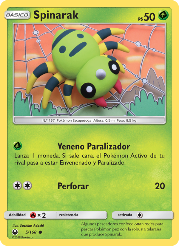 Spinarak 5 — Celestial Storm (Spanish Pokémon TCG card)