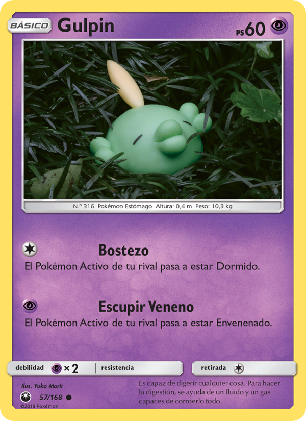 Gulpin 57 — Celestial Storm (Spanish Pokémon TCG card)
