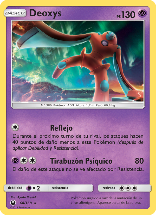 Deoxys 68 — Celestial Storm (Spanish Pokémon TCG card)