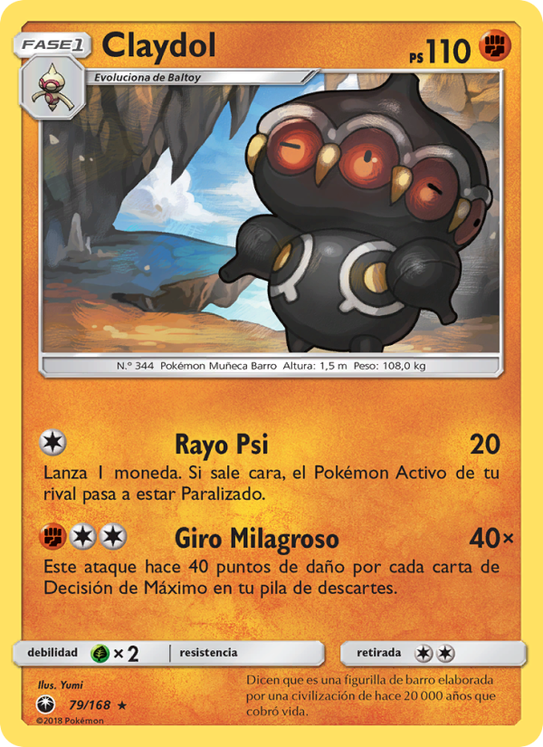 Claydol 79 — Celestial Storm (Spanish Pokémon TCG card)