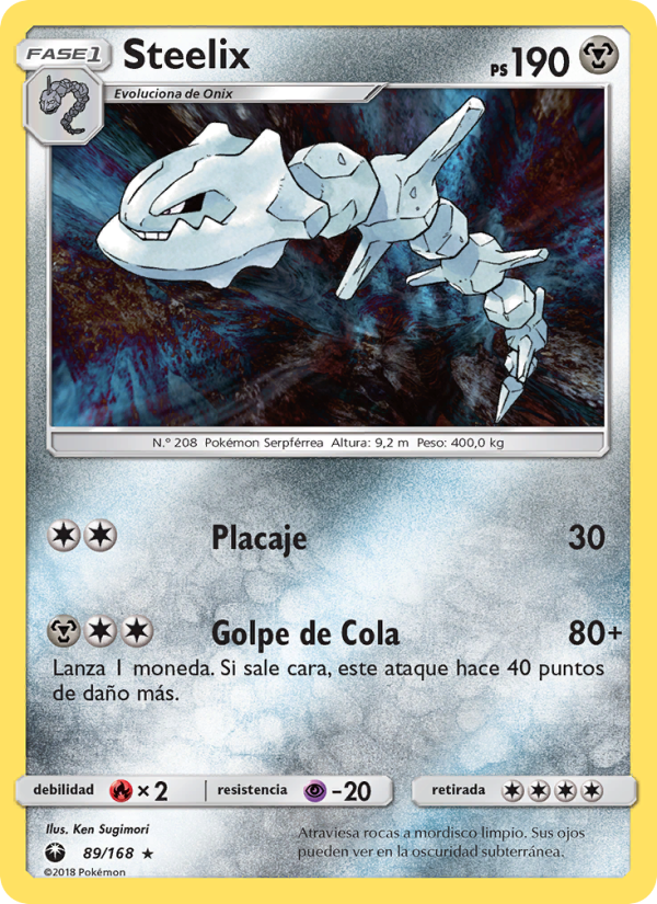 Steelix 89 — Celestial Storm (Spanish Pokémon TCG card)