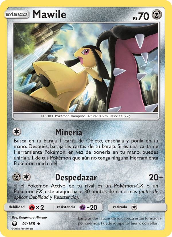 Mawile 91 — Celestial Storm (Spanish Pokémon TCG card)