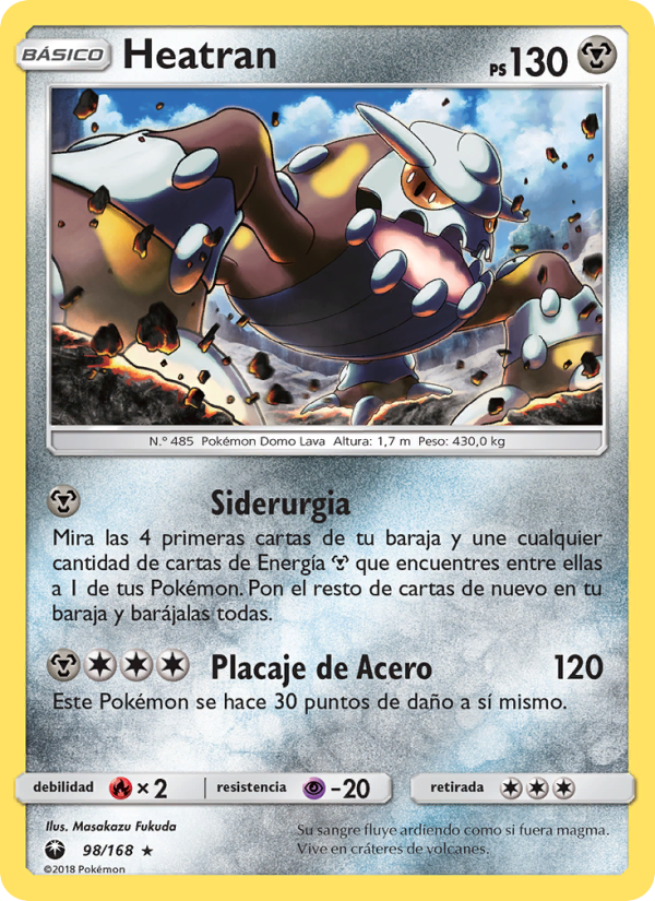 Heatran 98 — Celestial Storm (Spanish Pokémon TCG card)