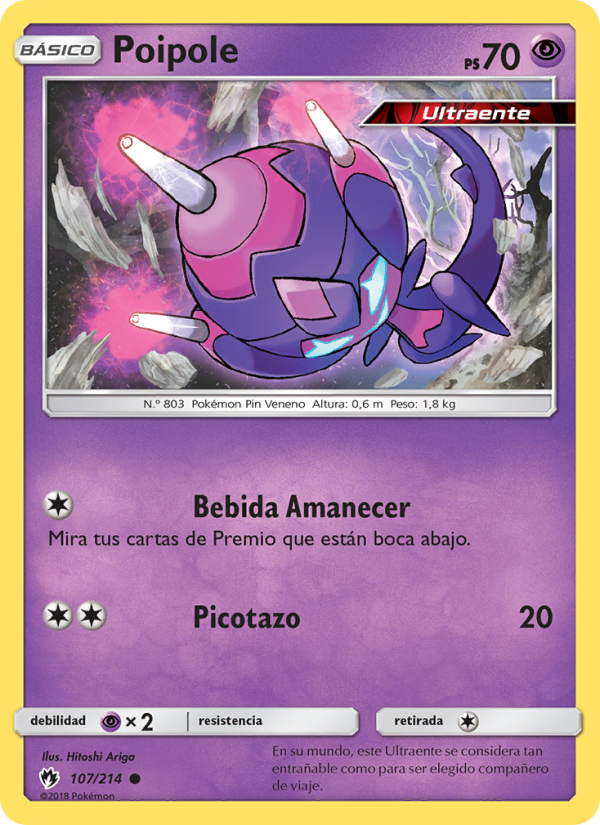 Poipole 107 — Lost Thunder (Spanish Pokémon TCG card)