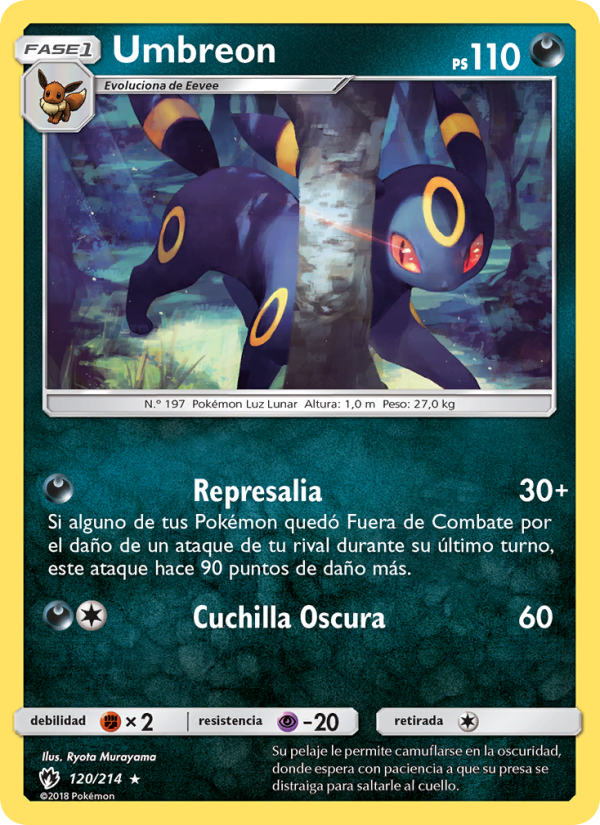 Umbreon 120 — Lost Thunder (Spanish Pokémon TCG card)