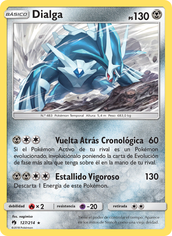 Dialga 127 — Lost Thunder (Spanish Pokémon TCG card)