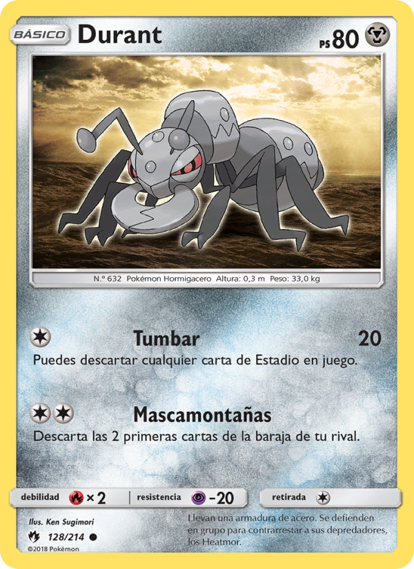 Durant 128 — Lost Thunder (Spanish Pokémon TCG card)