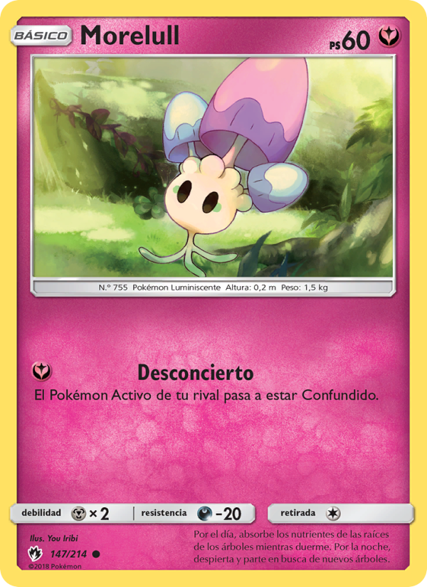 Morelull 147 — Lost Thunder (Spanish Pokémon TCG card)